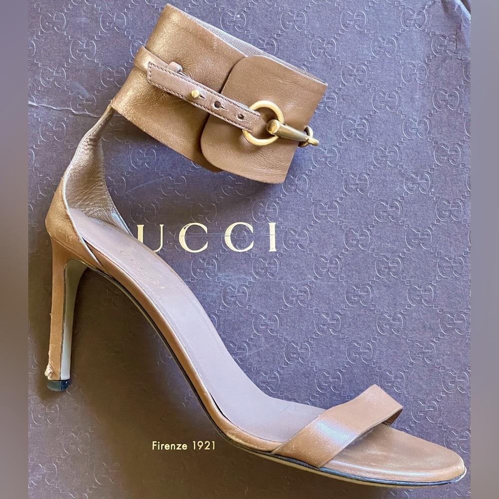 Gucci Ursula / 37.5 / Horsebit Ankle Strap - Picture 8 of 8